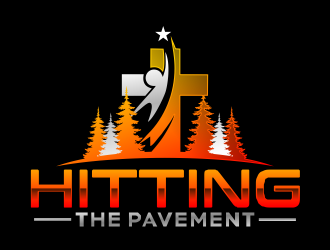 HITTING THE PAVEMENT  logo design by Gwerth