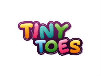 Tiny Toes logo design by evdesign