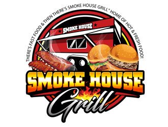 Smoke House Grill logo design by DreamLogoDesign