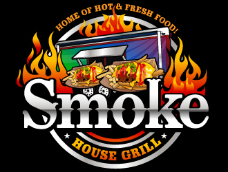 Smoke House Grill logo design by LucidSketch