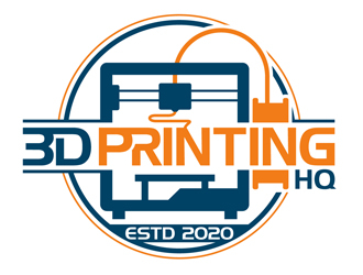 3D Printing HQ logo design by DreamLogoDesign