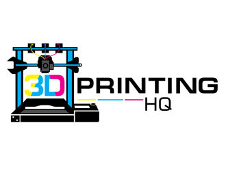 3D Printing HQ logo design by DreamLogoDesign