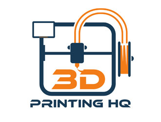 3D Printing HQ logo design by LogoInvent