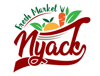 nyack fresh market logo design by DreamLogoDesign