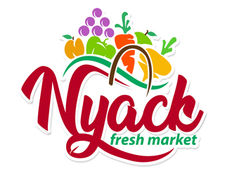 nyack fresh market logo design by DreamLogoDesign