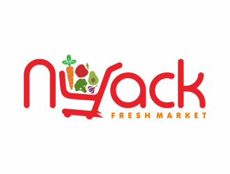 nyack fresh market logo design by andriandesain