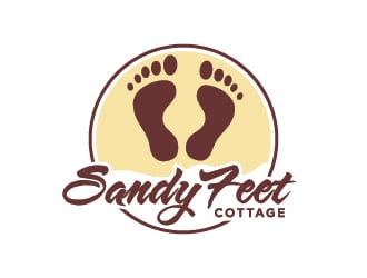 Sandy Feet Cottage logo design by Moon