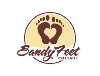 Sandy Feet Cottage logo design by Moon