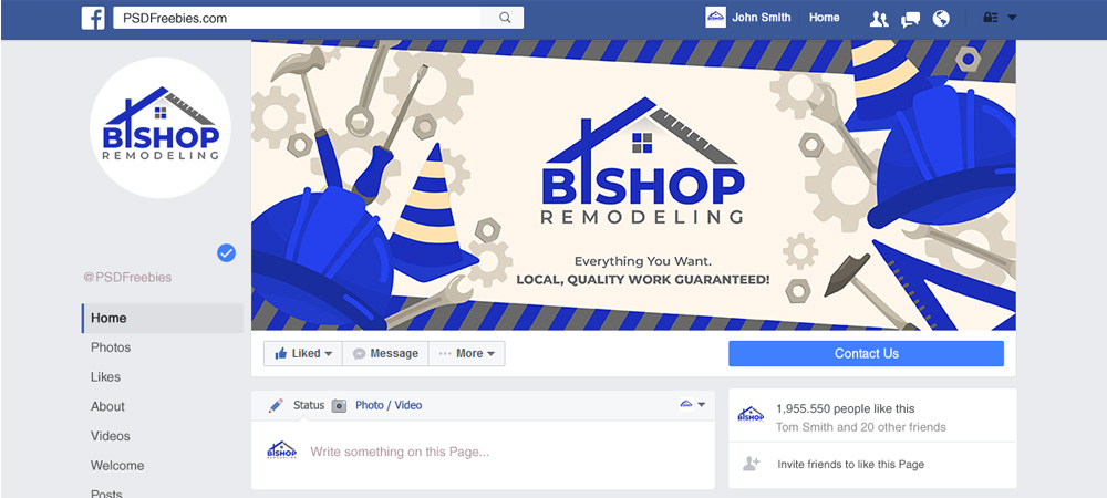 BISHOP REMODELING logo design by Gelotine