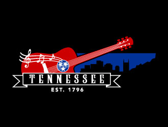 Nashville Music Guide back of T  logo design by daywalker