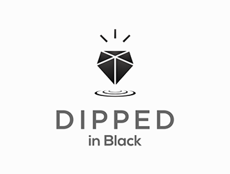 Dipped in Black logo design by DuckOn