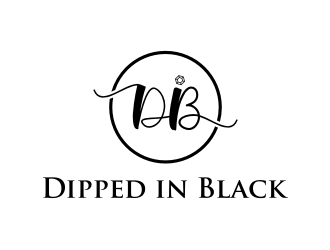 Dipped in Black logo design by Garmos