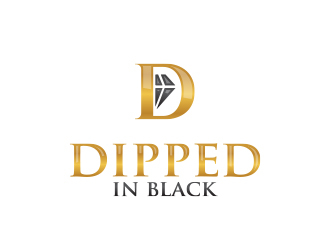 Dipped in Black logo design by MarkindDesign