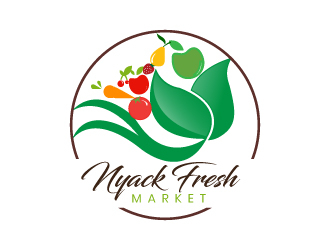 nyack fresh market logo design by drifelm
