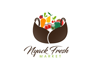 nyack fresh market logo design by drifelm