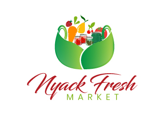nyack fresh market logo design by drifelm