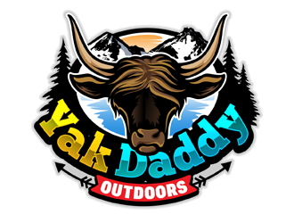Yak Daddy Outdoors logo design by DreamLogoDesign