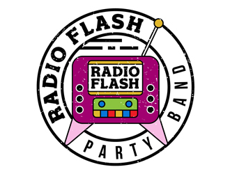 Radio Flash logo design by DreamLogoDesign