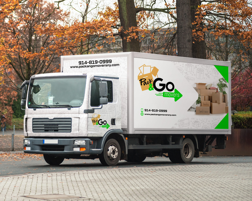 Pack & Go Movers  logo design by grea8design