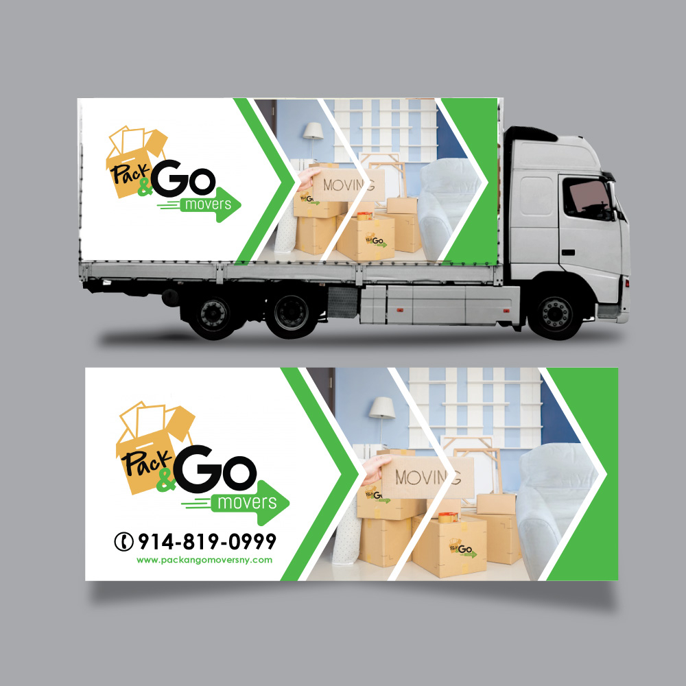 Pack & Go Movers  logo design by yans