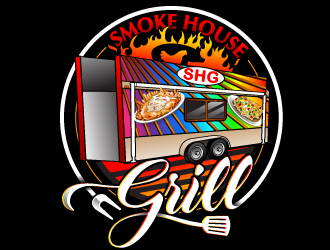 Smoke House Grill logo design by Suvendu