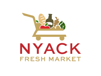 nyack fresh market logo design by akilis13