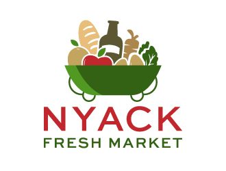 nyack fresh market logo design by akilis13