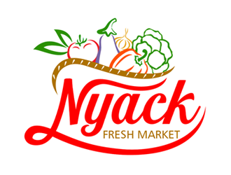 nyack fresh market logo design by ingepro