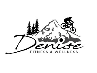Denise fitness & wellness  logo design by MonkDesign