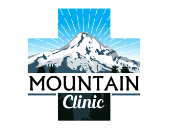 Mountain Clinic logo design by MAXR