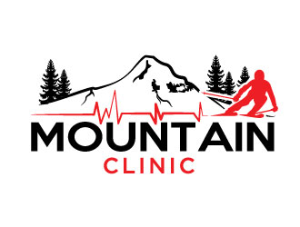 Mountain Clinic logo design by MonkDesign