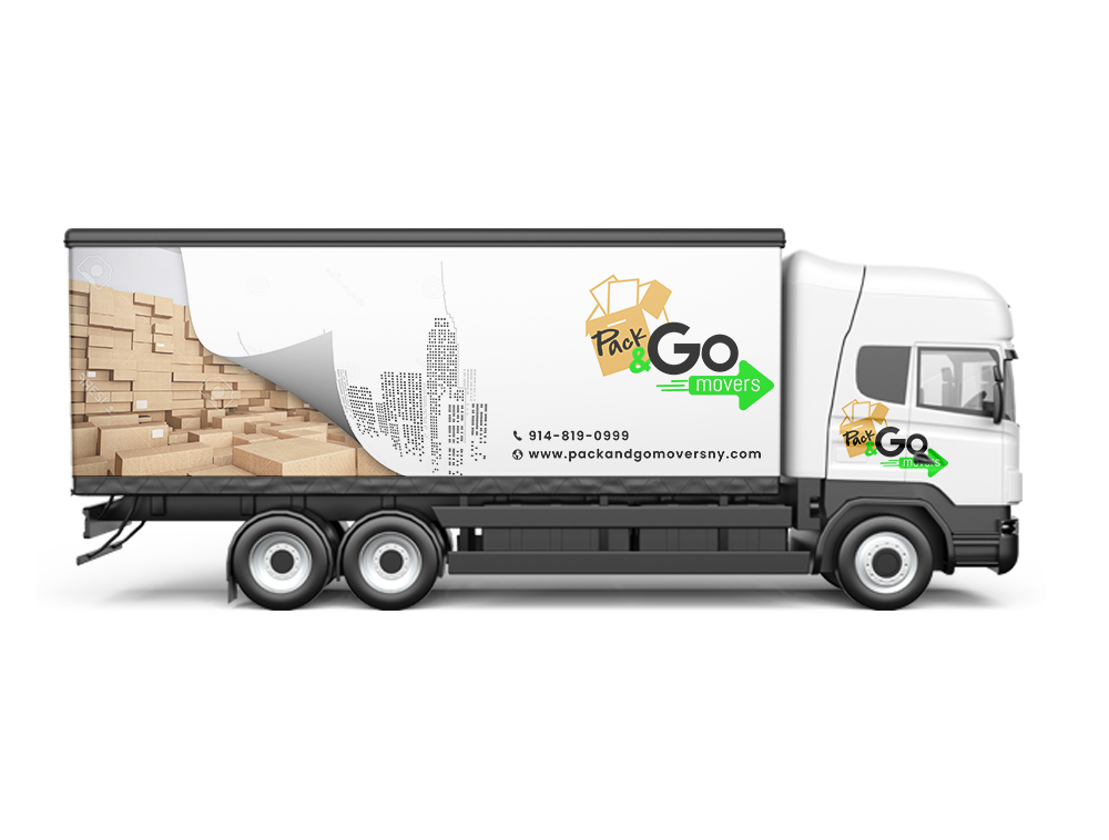Pack & Go Movers  logo design by Niqnish