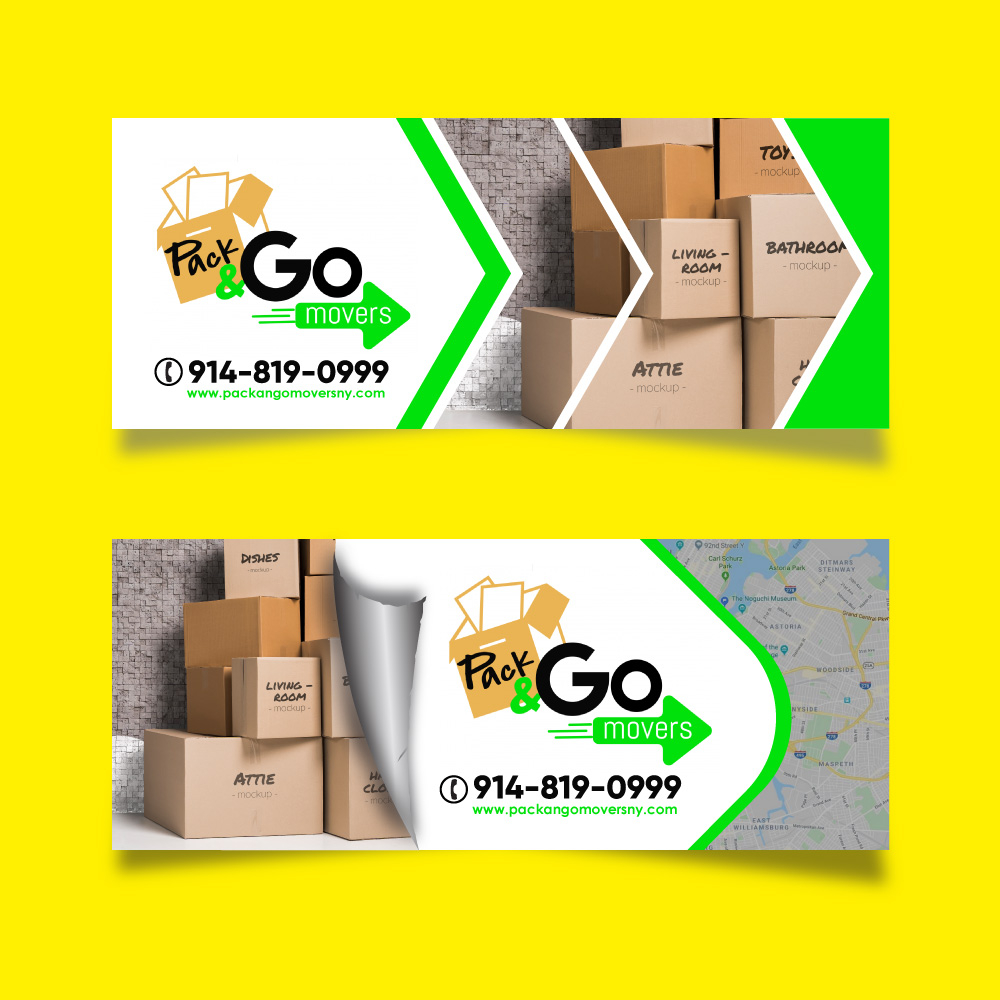 Pack & Go Movers  logo design by yans