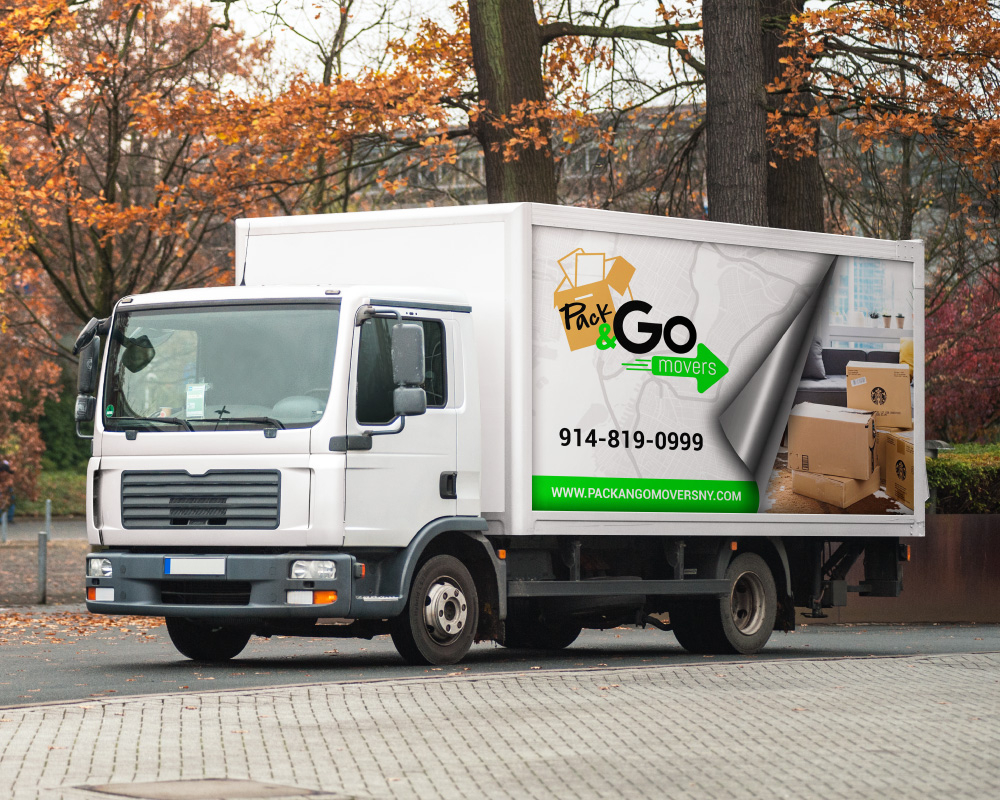 Pack & Go Movers  logo design by Boomstudioz
