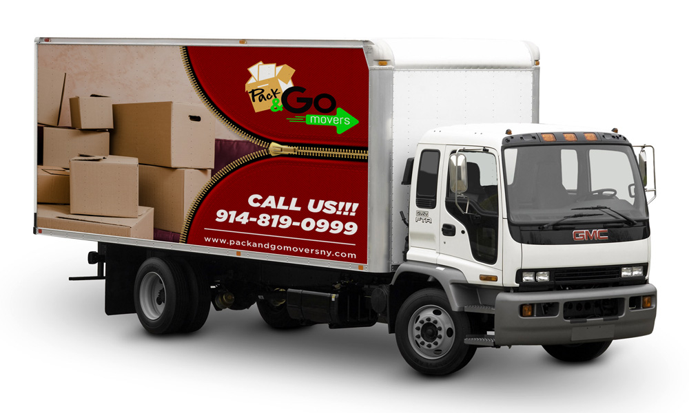 Pack & Go Movers  logo design by Gelotine