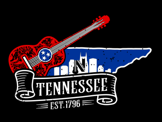 Nashville Music Guide back of T  logo design by aura