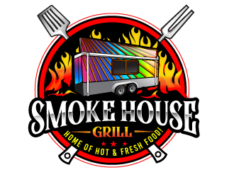 Smoke House Grill logo design by Suvendu