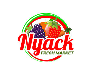 nyack fresh market logo design by karjen