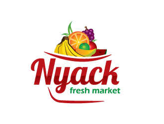 nyack fresh market logo design by zakdesign700