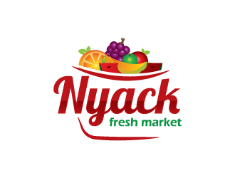 nyack fresh market logo design by zakdesign700