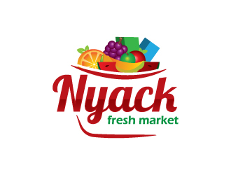 nyack fresh market logo design by zakdesign700