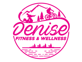 Denise fitness & wellness  logo design by DreamLogoDesign