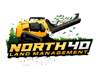 North 40 land management  logo design by MUSANG