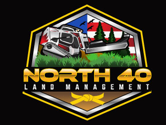 North 40 land management  logo design by Suvendu