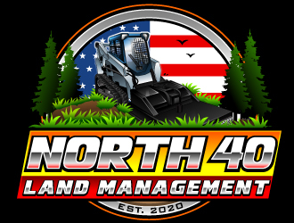 North 40 land management  logo design by Suvendu