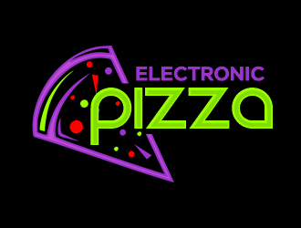 Electronic Pizza logo design by Gwerth