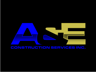 A&E Construction Services Inc. logo design by johana