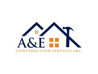 A&E Construction Services Inc. logo design by GassPoll