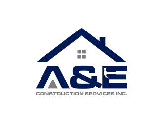 A&E Construction Services Inc. logo design by GassPoll