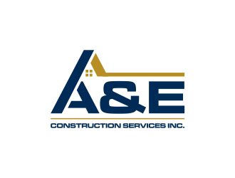 A&E Construction Services Inc. logo design by GassPoll
